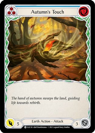 Autumn's Touch (Blue) [ELE130] (Tales of Aria)  1st Edition Rainbow Foil