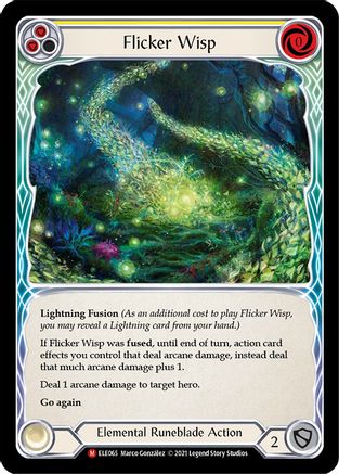 Flicker Wisp [U-ELE065] (Tales of Aria Unlimited)  Unlimited Rainbow Foil