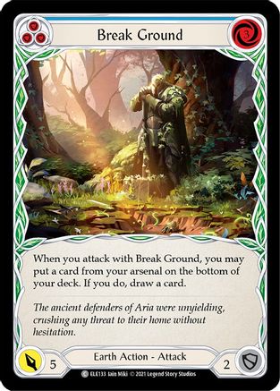 Break Ground (Blue) [U-ELE133] (Tales of Aria Unlimited)  Unlimited Normal