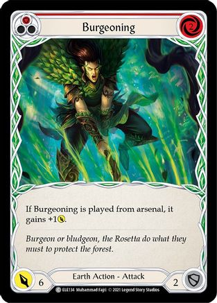 Burgeoning (Red) [U-ELE134] (Tales of Aria Unlimited)  Unlimited Rainbow Foil