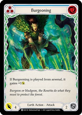 Burgeoning (Blue) [U-ELE136] (Tales of Aria Unlimited)  Unlimited Normal