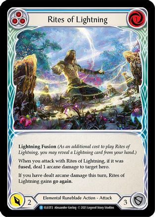 Rites of Lightning (Blue) [U-ELE072] (Tales of Aria Unlimited)  Unlimited Normal