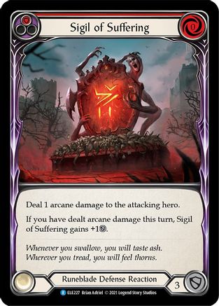 Sigil of Suffering (Red) [ELE227] (Tales of Aria)  1st Edition Normal