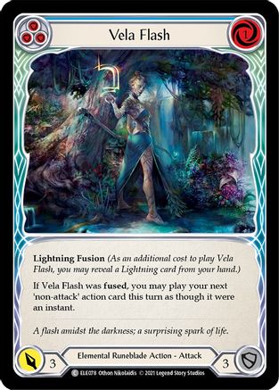 Vela Flash (Blue) [ELE078] (Tales of Aria)  1st Edition Normal