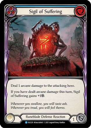 Sigil of Suffering (Blue) [U-ELE229] (Tales of Aria Unlimited)  Unlimited Normal