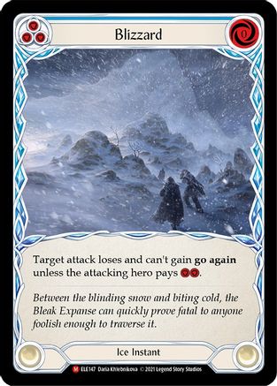 Blizzard [ELE147] (Tales of Aria)  1st Edition Rainbow Foil