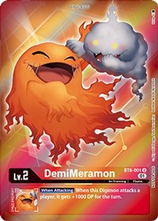 DemiMeramon [BT6-001] (Alternative Art - Box Topper) [Double Diamond]