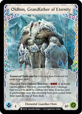 Oldhim, Grandfather of Eternity // Shiver [U-ELE001] (Tales of Aria Unlimited)  Unlimited Normal