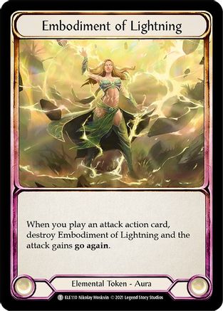 Embodiment of Lightning // Titan's Fist [U-ELE110] (Tales of Aria Unlimited)  Unlimited Normal