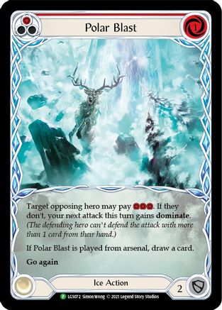 Polar Blast (Red) [LGS072] (Promo)  Rainbow Foil