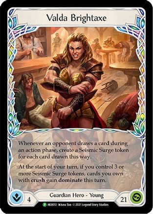 Valda Brightaxe [HER051] (Promo)  Cold Foil