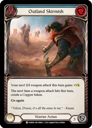 Outland Skirmish (Blue) [EVR068] (Everfest)  1st Edition Normal