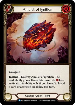Amulet of Ignition [EVR179] (Everfest)  1st Edition Cold Foil