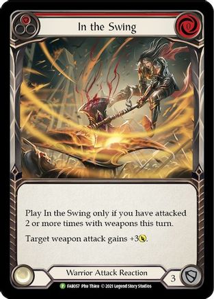 In the Swing (Red) [FAB057] (Promo)  Rainbow Foil