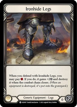Ironhide Legs [OLD007] (Tales of Aria Oldhim Blitz Deck)  1st Edition Normal