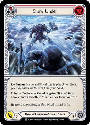 Snow Under (Red) [OLD009] (Tales of Aria Oldhim Blitz Deck)  1st Edition Normal