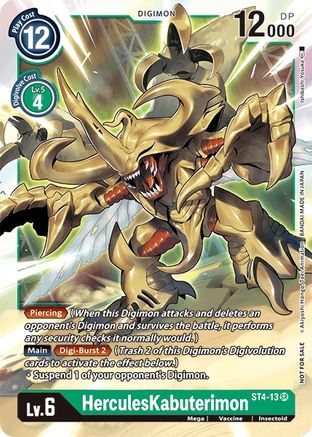 HerculesKabuterimon [ST4-13] (Event Pack 2) [Starter Deck: Giga Green]