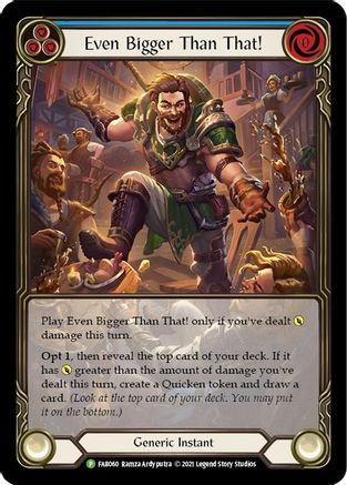 Even Bigger Than That (Blue) [FAB060] (Promo)  Rainbow Foil
