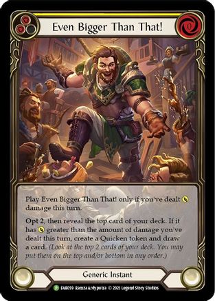 Even Bigger Than That (Yellow) [FAB059] (Promo)  Rainbow Foil