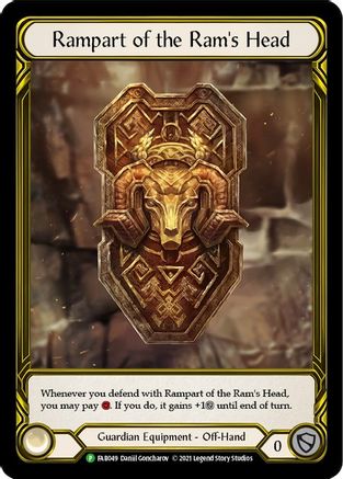 Rampart of the Ram's Head (Golden) [FAB049] (Promo)  Cold Foil