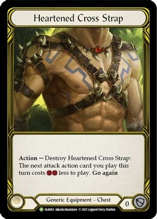 Heartened Cross Strap (Golden) [FAB063] (Promo)  Cold Foil