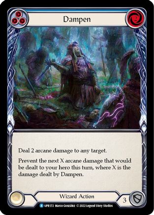 Dampen (Blue) [UPR172] (Uprising)  Rainbow Foil