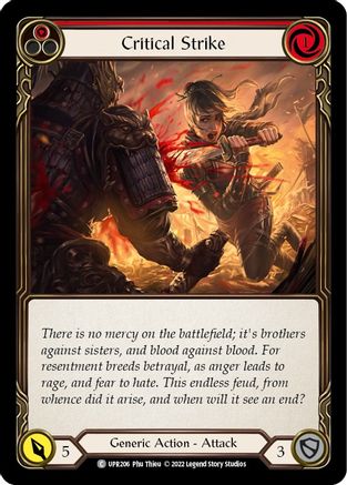 Critical Strike (Red) [UPR206] (Uprising)