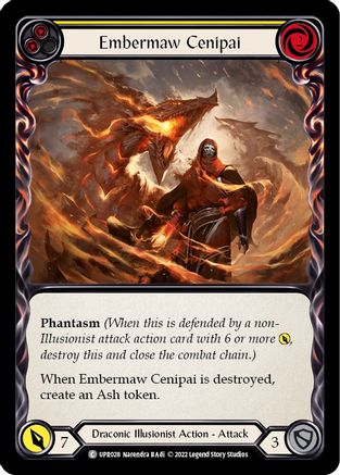 Embermaw Cenipai (Yellow) [UPR028] (Uprising)  Rainbow Foil