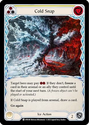 Cold Snap (Yellow) [UPR148] (Uprising)  Rainbow Foil