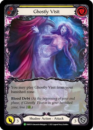 Ghostly Visit (Yellow) [FAB039] (Promo)  Rainbow Foil
