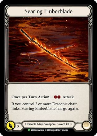 Searing Emberblade [LGS105] (Promo)  Cold Foil