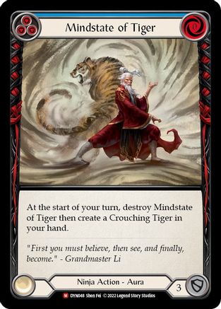 Mindstate of Tiger [DYN048] (Dynasty)  Rainbow Foil