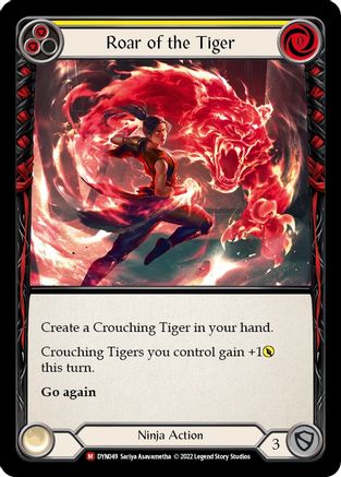 Roar of the Tiger [DYN049] (Dynasty)  Rainbow Foil