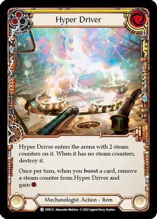 Hyper Driver (Yellow) [DYN111] (Dynasty)  Cold Foil