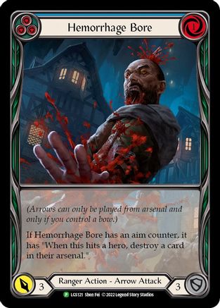 Hemorrhage Bore (Blue) [LGS121] (Promo)  Rainbow Foil