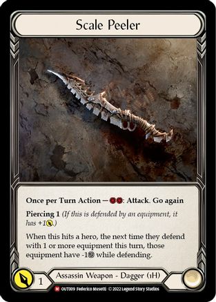 Scale Peeler [OUT009] (Outsiders)  Rainbow Foil