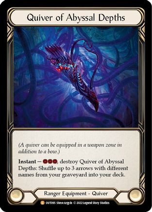 Quiver of Abyssal Depths [OUT095] (Outsiders)  Rainbow Foil