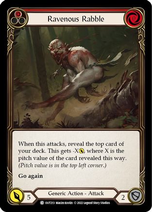 Ravenous Rabble (Red) [OUT213] (Outsiders)