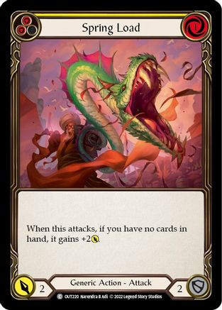 Spring Load (Yellow) [OUT220] (Outsiders)  Rainbow Foil