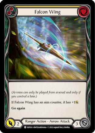 Falcon Wing (Yellow) [RIP024] (Outsiders Riptide Blitz Deck)