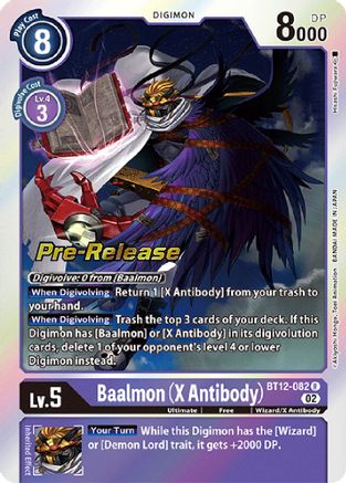 Baalmon (X Antibody) [BT12-082] [Across Time Pre-Release Cards]