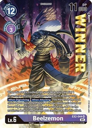 Beelzemon [EX2-044] (April 2023 Beelzemon Special) [Starter Deck: Beelzemon Advanced Deck Set Pre-Release Cards]