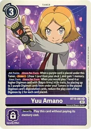 Yuu Amano [BT10-093] [Revision Pack Cards]