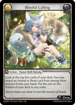 Blissful Calling (040) [Dawn of Ashes: Starter Decks]