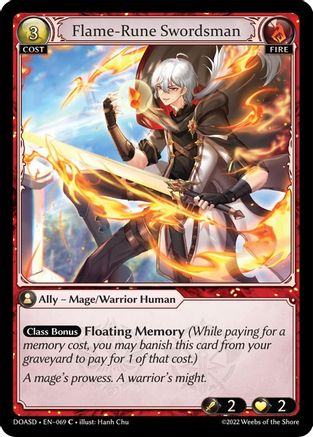Flame-Rune Swordsman (069) [Dawn of Ashes: Starter Decks]