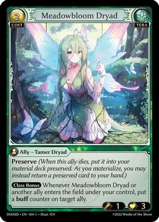 Meadowbloom Dryad (104) [Dawn of Ashes: Starter Decks]