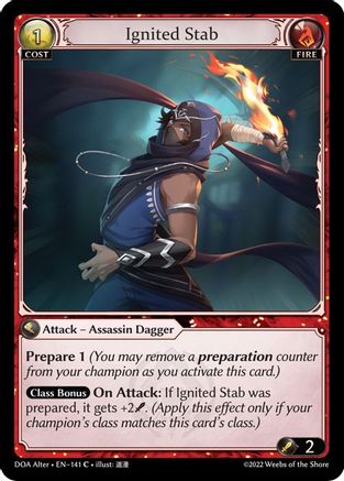 Ignited Stab (141) [Dawn of Ashes: Alter Edition]