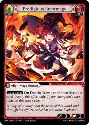 Prodigious Burstmage (148) [Dawn of Ashes: Alter Edition]