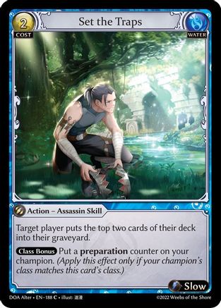 Set the Traps (188) [Dawn of Ashes: Alter Edition]