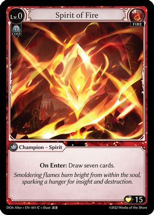 Spirit of Fire (001) [Dawn of Ashes: Alter Edition]